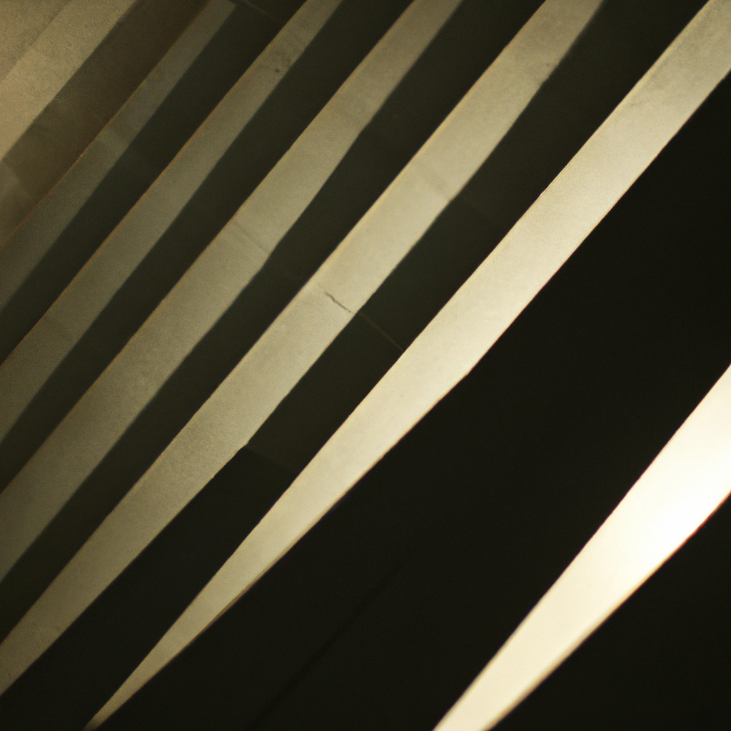 Escalera brutalista minimal desde arriba con geometría